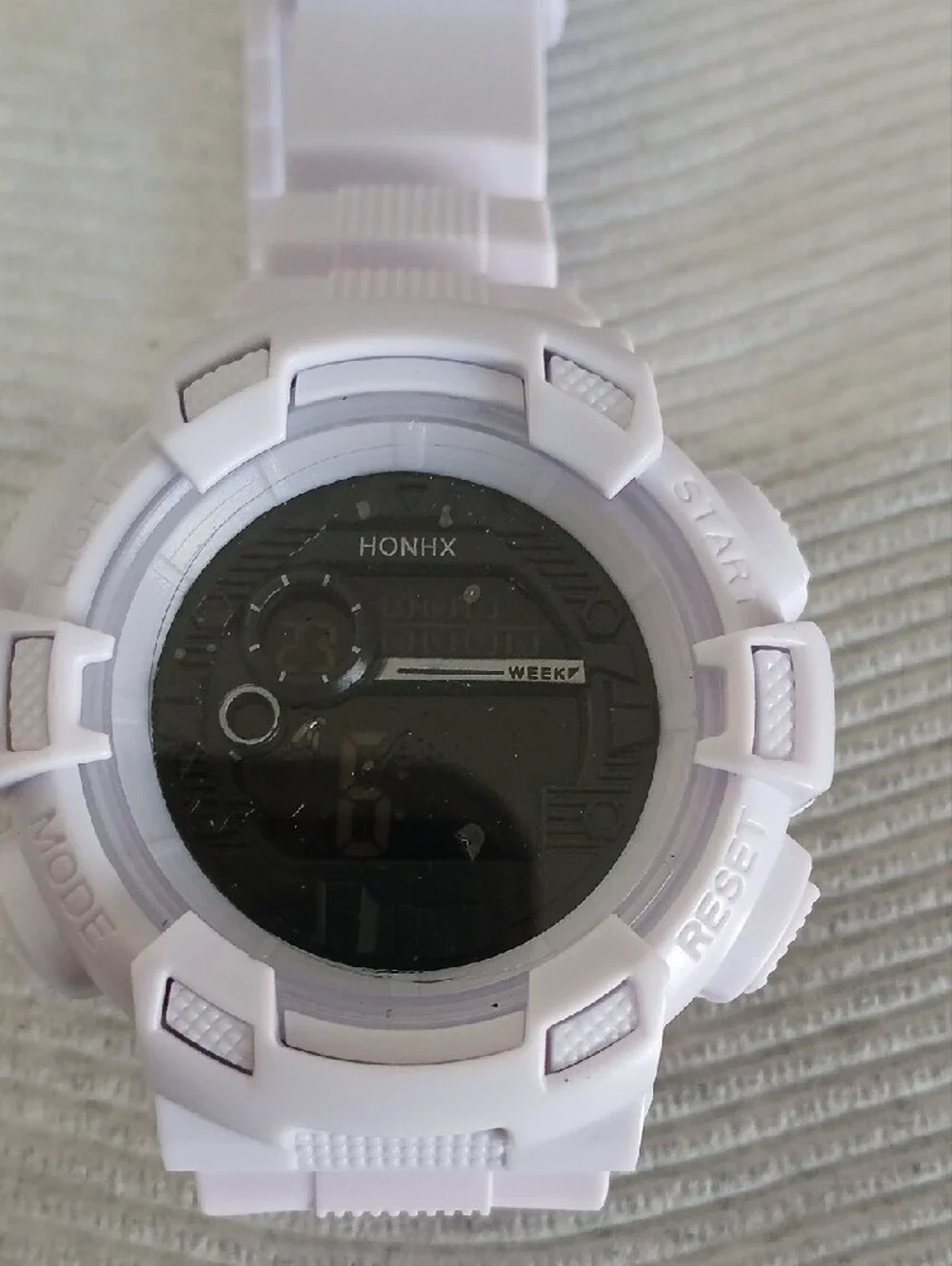 White Digital Sports Watch
